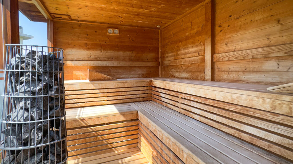 Sauna esterna dell'Atlantic Terme Hotel